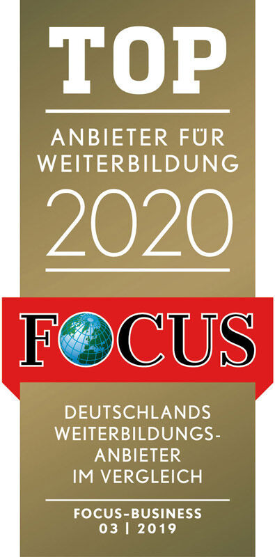 Top 10 Weiterbildung 2020 Auszeichnung Focus